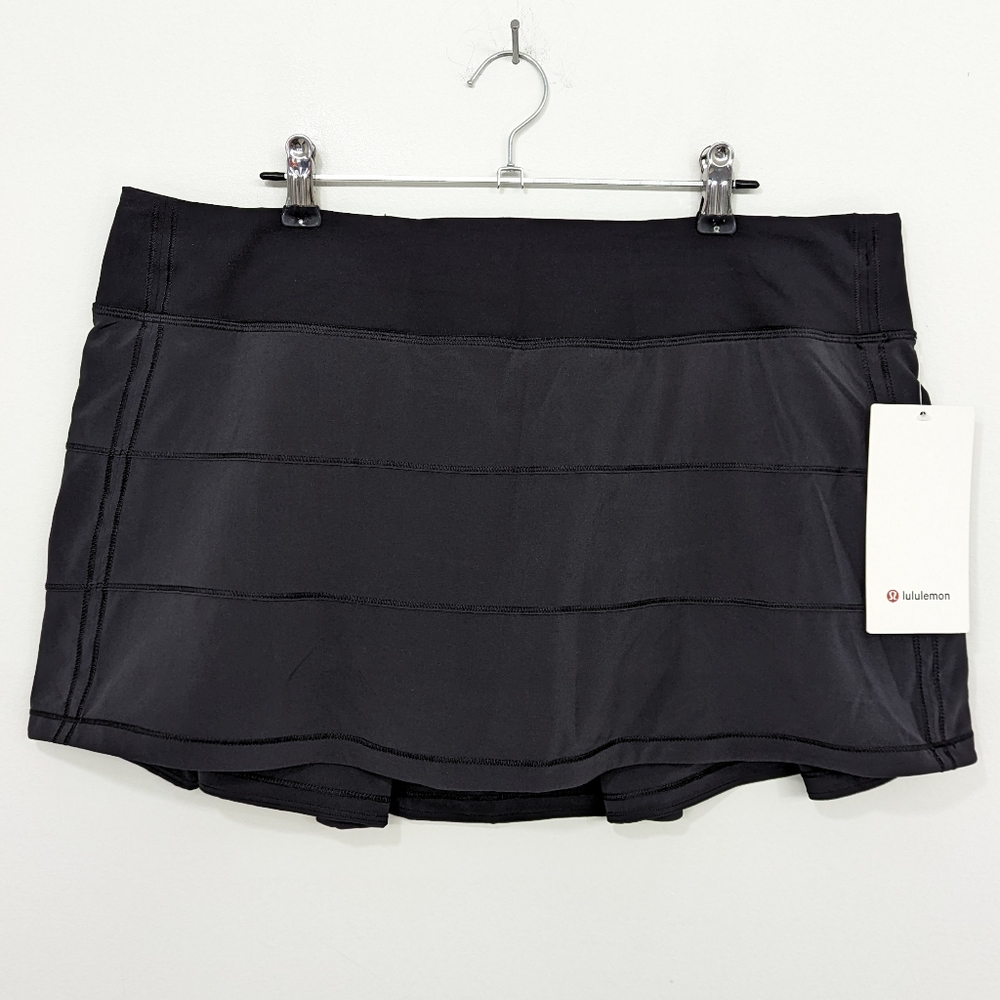 RARE Lululemon Pace Rival Skirt Black Hawaiian Islands - Picture 2 of 8